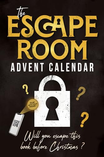 The Escape Room Advent Calendar: Puzzle book for adults with 24 interactive riddles to solve while waiting for christmas