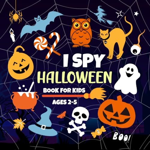 Halloween Party Favors: I Spy Halloween Book For Kids Ages 2-5: A Fun Activity Book with Spooky Guessing Games for Toddlers, Preschool & Kindergarten | Halloween Gifts for Kids