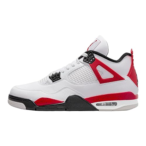 Nike Air Jordan 4 Retro Men White_Fire Red-Black Cement DH6927-161 11.5