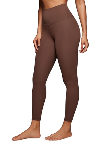 CRZ YOGA Butterluxe High Waisted Lounge Legging 25" - Workout Leggings for Women Buttery Soft Yoga Pants Coffee Brown Small