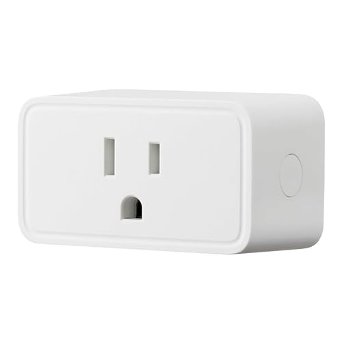 Amazon Basics Smart Plug, Works with Alexa Only, 2.4 GHz Wi-Fi, No Hub Required, 1-Pack, White