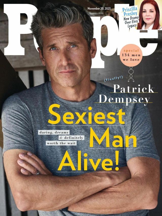 People Magazine 20 November 2023 Patrick Dempsey, Sexiest Man Alive (PB)