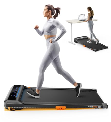 Acezoe Under Desk Treadmill, Walking Treadmills for Home, 3 in 1 Portable Treadmill, Strolling Walking Running Machine, APP_Remote Control, 265lbs Capacity, Lightweight