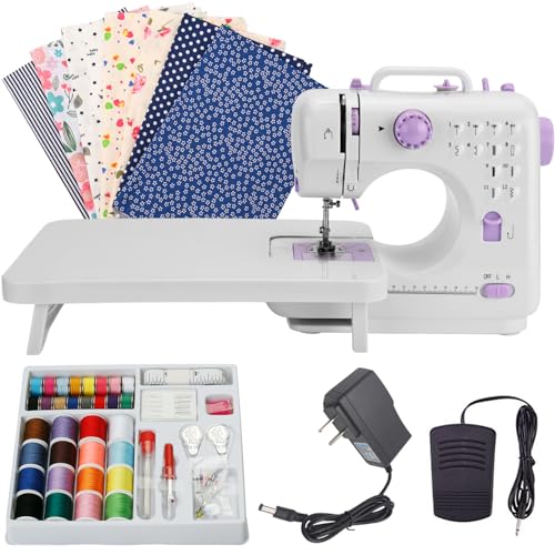 yookee home Sewing Machine for Beginners Compact Sewing Machine with Accessories Kit Easy to Use Portable Sewing Machine for Adults and Kids, Home, Travel, Clothing Repair and Sewing Crafts