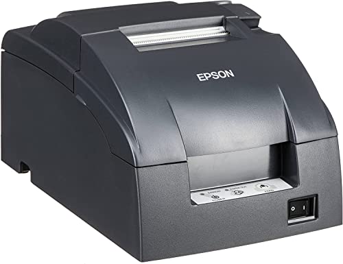 Epson TM-U220B Dot Matrix Compact POS Impact Receipt and Kitchen Label Printer, DK Port and Ethernet Connectivity - up to 6.0 lps, 4 Lines Per Second, Auto-Cutter, DAODYANG