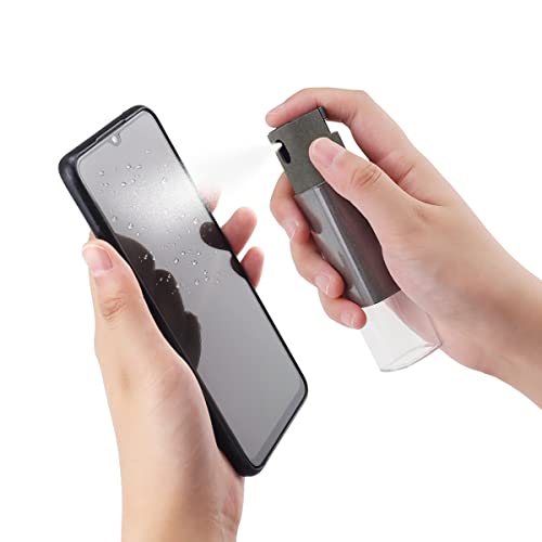 Screen Cleaner Kit, 3-in-1 Touchscreen Mist Cleaner Spray Bottle & Microfiber Cloth, Portable Reusable Fingerprint-Proof Spray Bottle for Phone_Laptop_Tablet_Monitor_Car Screen_Monitor_TV