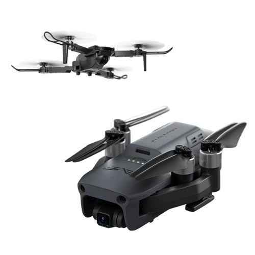 EXOTech BlackHawk 3 Pro Drone Professional 4K HDR Camera - Ultra-Long Flight Time with Advanced Navigation and Sport Modes, Black and EXO Recon Drone – World Class Photo Quality, Cinema-Quality Video