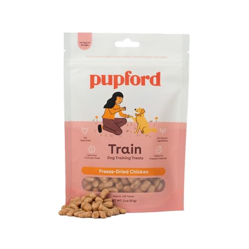 Pupford Freeze Dried Training Treats for Dogs & Puppies, 225+ Two Ingredient Bites (Chicken, 2 oz)