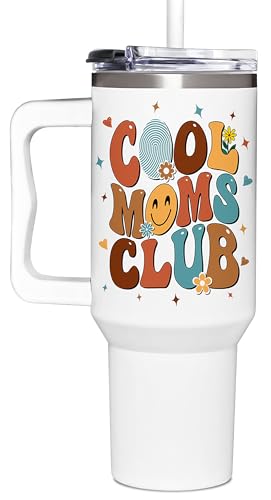 Mothers Day Gifts for Mom, Wife - Gifts for Mom from Daughter Son Kids - Funny Mom Gift Mother Gifts, Mommy Gifts, New Mom Gifts - Mom Birthday Gifts, Christmas Gift Idea Mom Tumbler With Handle 40oz