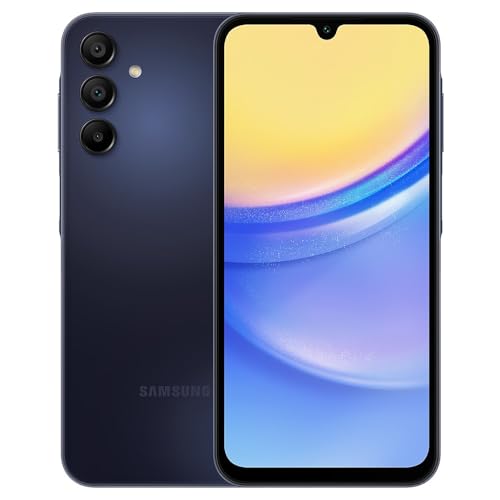 SAMSUNG Galaxy A15 5G Dual SIM (128GB, 2024) 6.5" 90Hz AMOLED, 50MP Camera, 4G Volte (Fully Unlocked International Model for AT&T, T-Mobile, Verizon, Global) A156M_DSN (w_ 256GB SD Card, Blue Black)