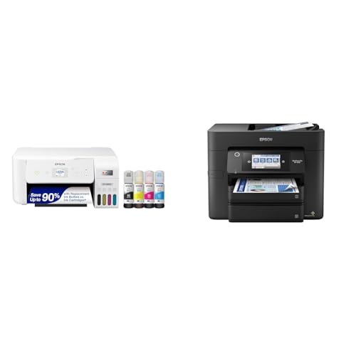 Epson EcoTank ET-2800 Wireless Color All-in-One Cartridge-Free Supertank Printer & Workforce Pro WF-4830 Wireless All-in-One Printer with Auto 2-Sided Print