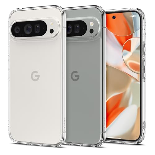 Spigen Ultra Hybrid Designed for Pixel 9 Pro XL Case (2024) [Anti-Yellowing], [Military-Grade Protection] - Crystal Clear