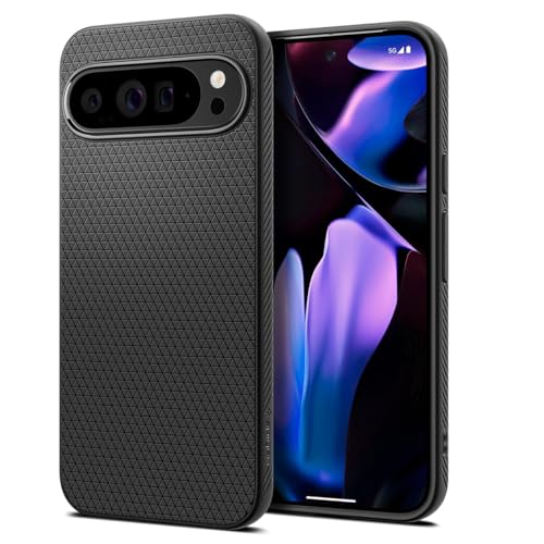 Spigen Liquid Air Designed for Pixel 9 Pro XL Case (2024) [Military-Grade Protection] - Matte Black