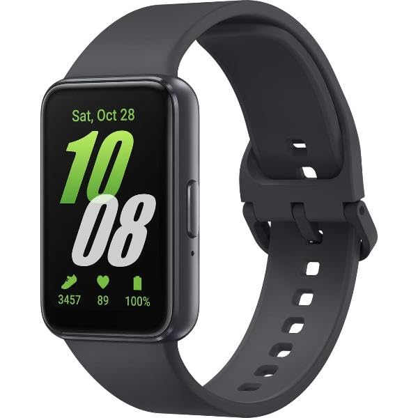 SAMSUNG Galaxy FIT 3 [2024] 1.6" AMOLED Display | 14 Days Battery Life | 100+ Watchfaces | 100+ Exercise Modes | International Model - (Black)