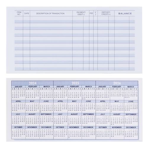 10 Pack Check Register, Checkbook Registers for Personal Checkbooks, Blank Ledger Transaction Log Books for Small Businesses, Track Payment, Finance, Deposit, Debit Card Transaction and Bank Account