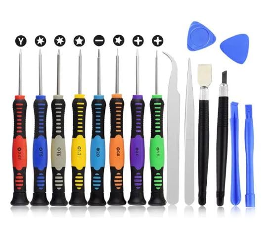 Deal Maniac 16 in 1 16-Piece Precision Screwdriver Set Repair Tool Kit Compatible Samsung, iPhone, iPad, Computers, Laptops and Other Devices