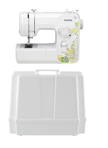 Brother SM1704 17-Stitch Free Arm Sewing Machine and 5300A Hardcase for Carrying and Storage