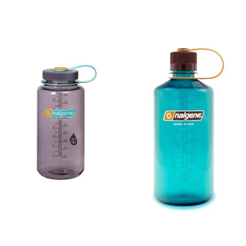 Nalgene Sustain Tritan BPA-Free Water Bottle Made with Material Derived from 50zz & Sustain Tritan BPA-Free Water Bottle Made with Material Derived from 50zz Plastic Waste, 32 OZ, Aubergine