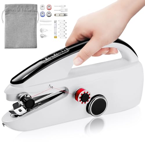 Handheld Sewing Machine, Portable Sewing Machine, Mini Sewing Machine for Beginners, Hand Held Sewing Machine for Adults