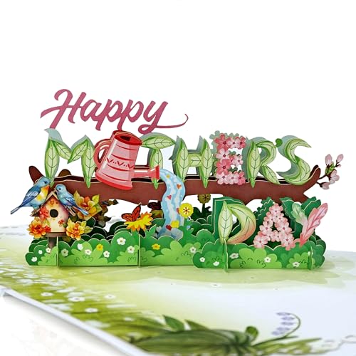 CUTPOPUP Mothers Day Card Pop Up, 3D Birthday Greeting Card, Mother