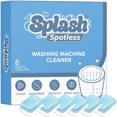 Generic Splash Spotless Washing Machine Cleaner for HE Front Load & Top Load Washers, 1 Count (Pack of 1)