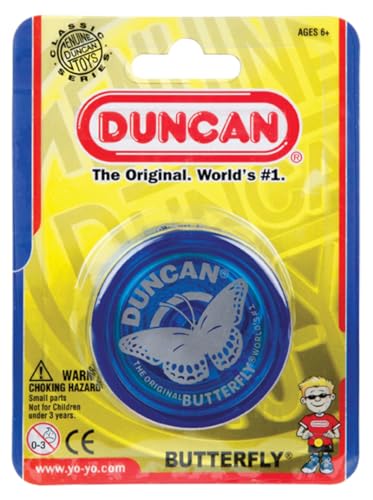 Duncan Toys Butterfly Yo-Yo, Beginner Yo-Yo with String, Steel Axle and Plastic Body, Mystery Color