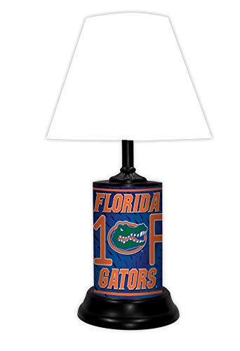 TAGZ SPORTS UNLIMITED Florida Gators Desk_Table Lamp with White Shade