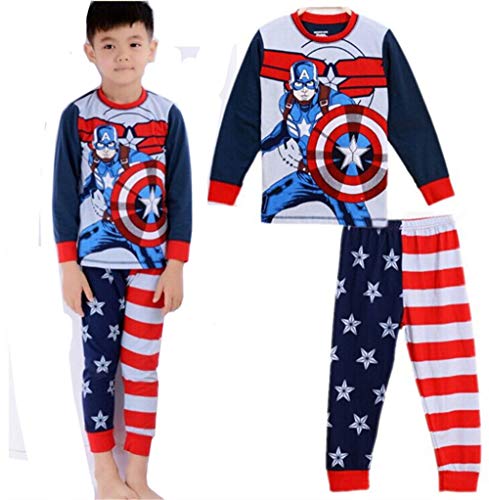 Boys Pajamas Sets Children Christmas Pants 100zz Cotton Long Kids Snug Fit Pjs Winter Toddler Sleepwear (132, 2T)