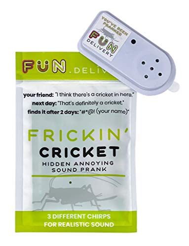 FUN delivery: Frickin’ Cricket Hidden Annoying Chirping Joke Gag Prank Sound