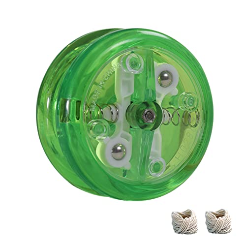 Yomega The Original Brain – Professional Yoyo for Kids and Beginners, Responsive Auto Return Yo Yo Best for String Tricks + Extra 2 Strings & 3 Month Warranty (Green)