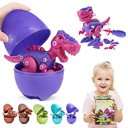 Take Apart Dinosaur Toys for 3 4 5 6 7 Year Old Boys Birthday Gifts with Dinosaur Eggs, Kids STEM Toys Dinosaur Toys for Kids 3-5 5-7