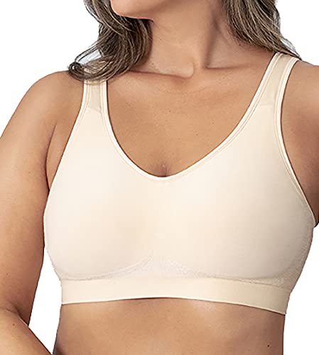 SHAPERMINT Bras for Women – Womens Bras, Compression Bra, Wirefree Bra, Stretchable Straps Bra, from Small to Plus Size Bras for Women Nude