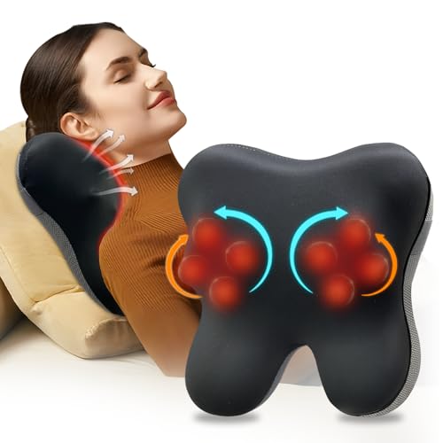 Lnoyui Birthday Gifts for Women_Men,Upgraded Wireless Back Neck Massager with Heat, Back Neck Massager for Pain Relief Deep Tissue Shiatsu Neck Massager Prime Deals Today 2024